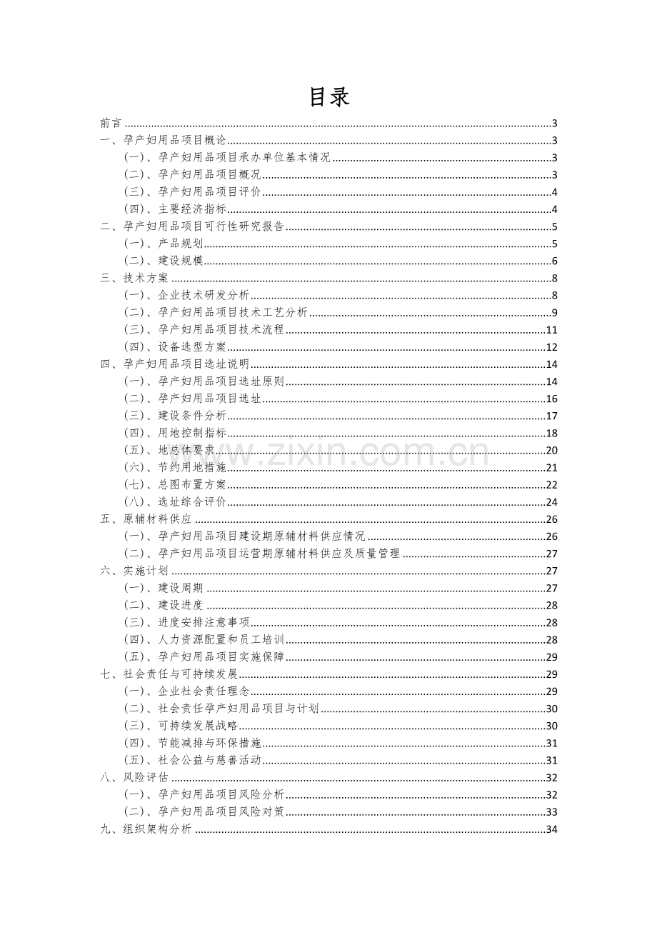 孕产妇用品项目可行性研究报告.docx_第2页