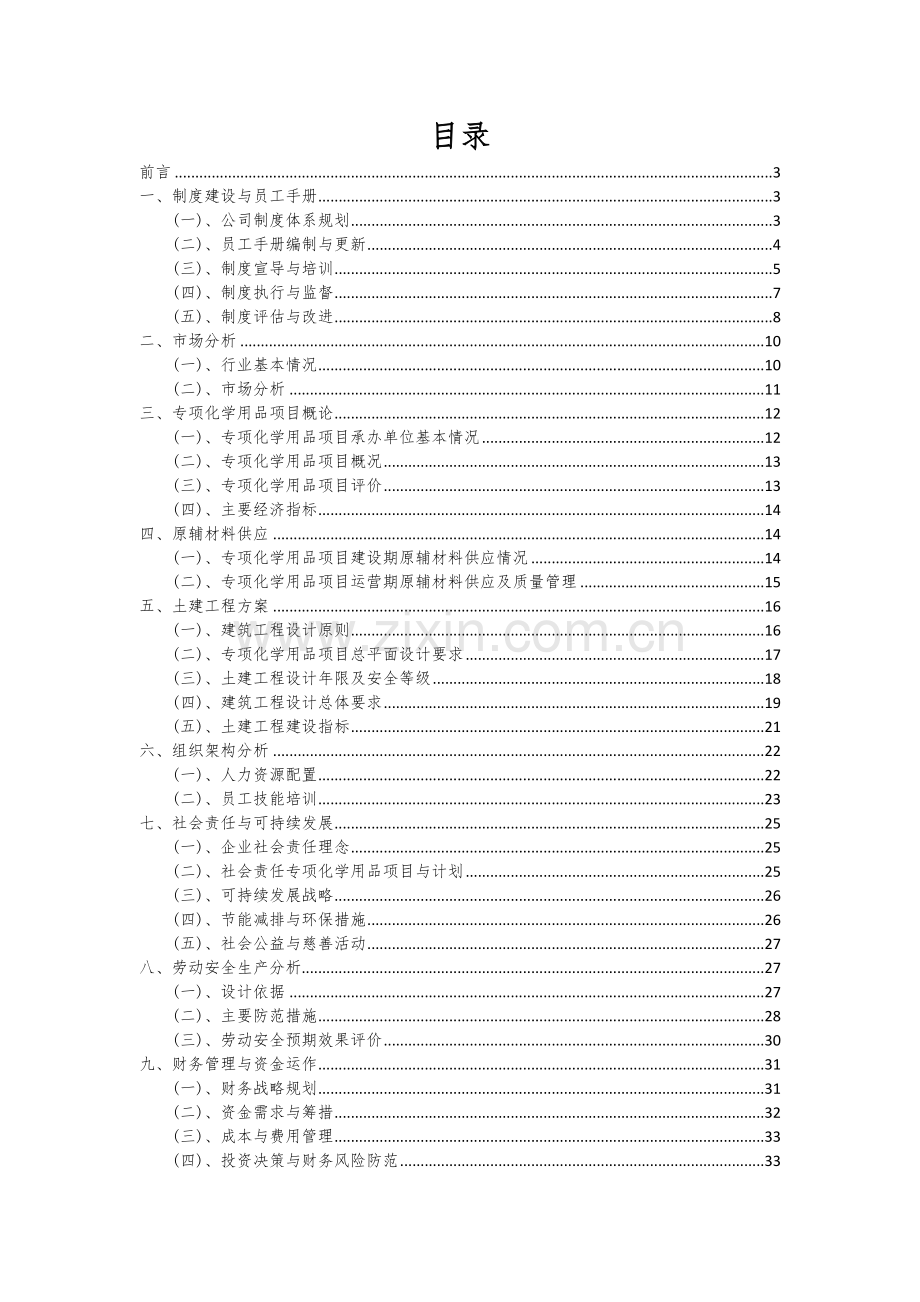 专项化学用品项目可行性研究报告.docx_第2页