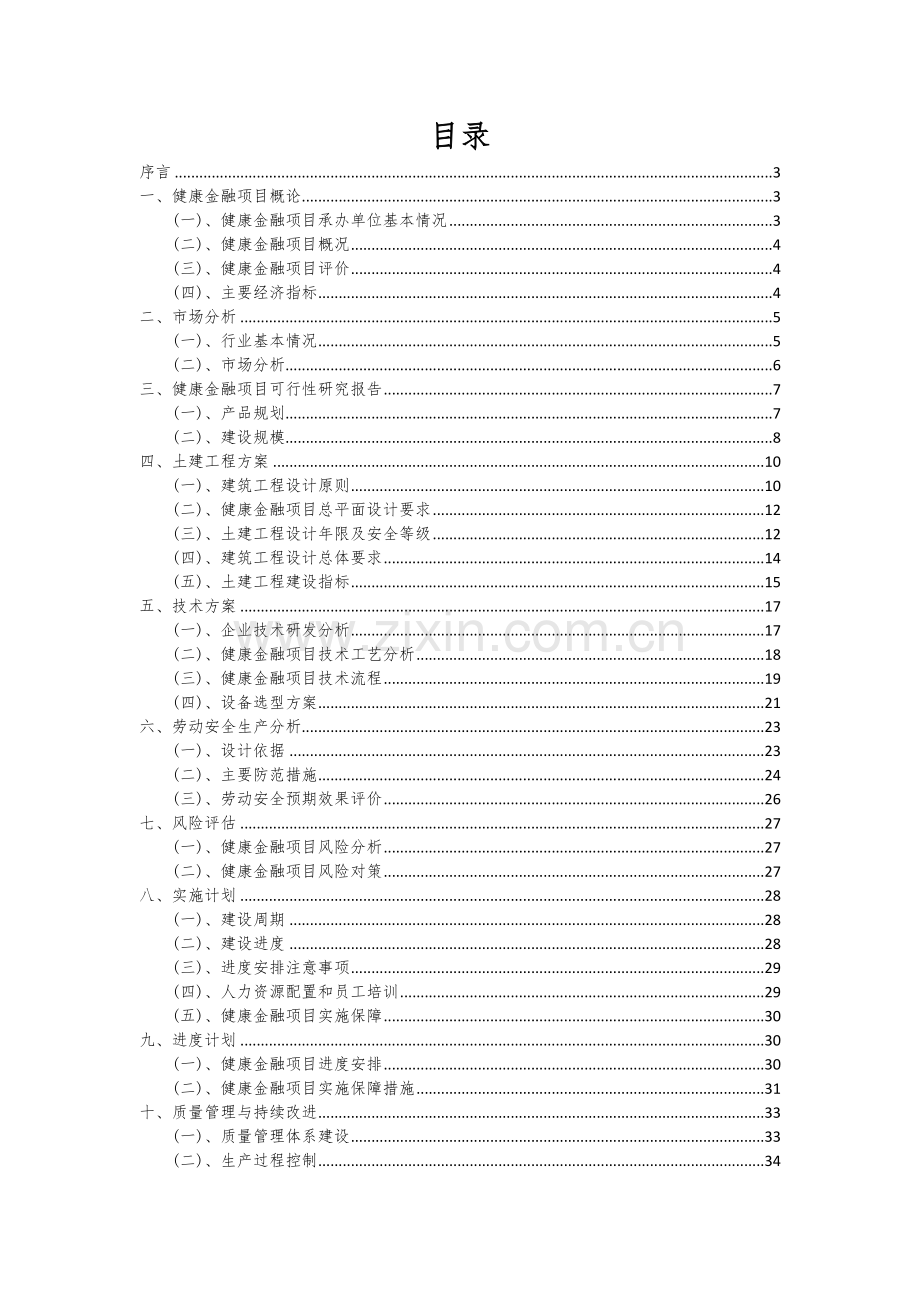 健康金融项目创业计划书.docx_第2页