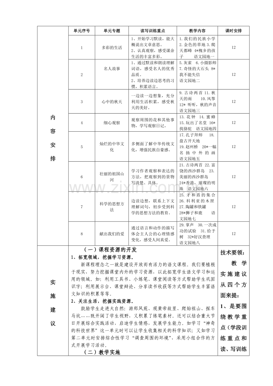 三年级语文上册《课程纲要》.doc_第2页