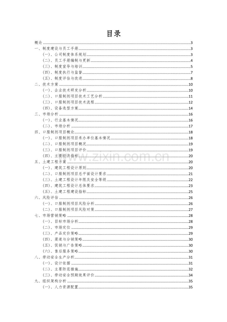 口服制剂项目可行性研究报告.docx_第2页