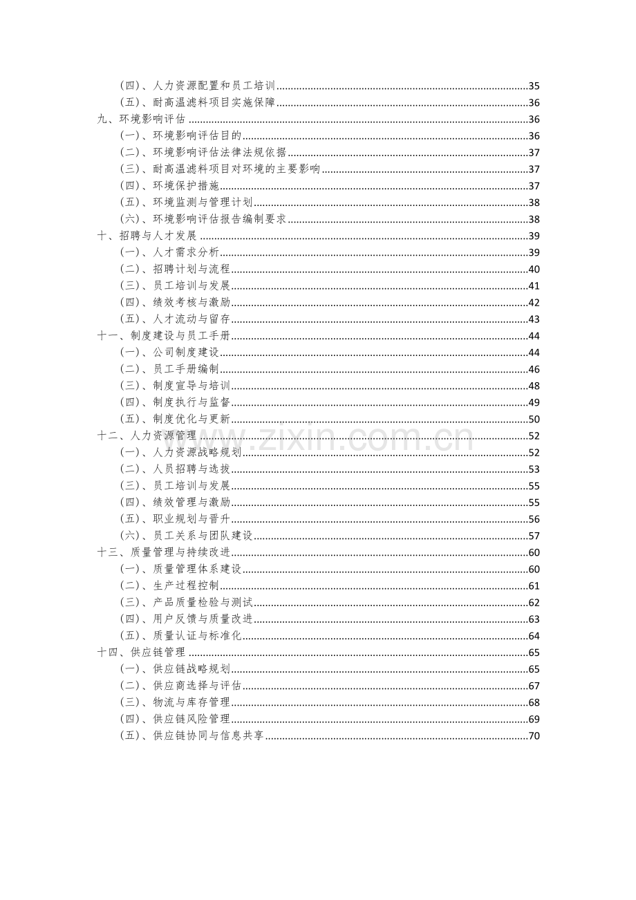 2024年耐高温滤料项目投资分析及可行性报告.docx_第3页