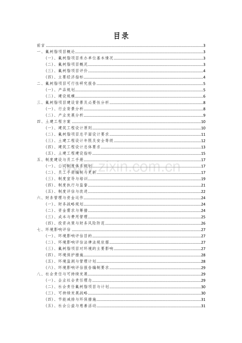 氟树脂项目可行性分析报告.docx_第2页