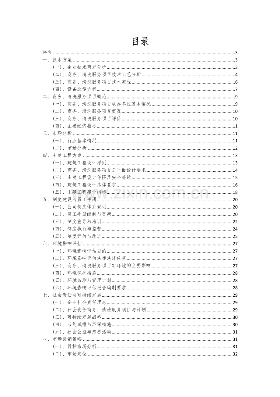 商务、清洗服务项目可行性分析报告.docx_第2页