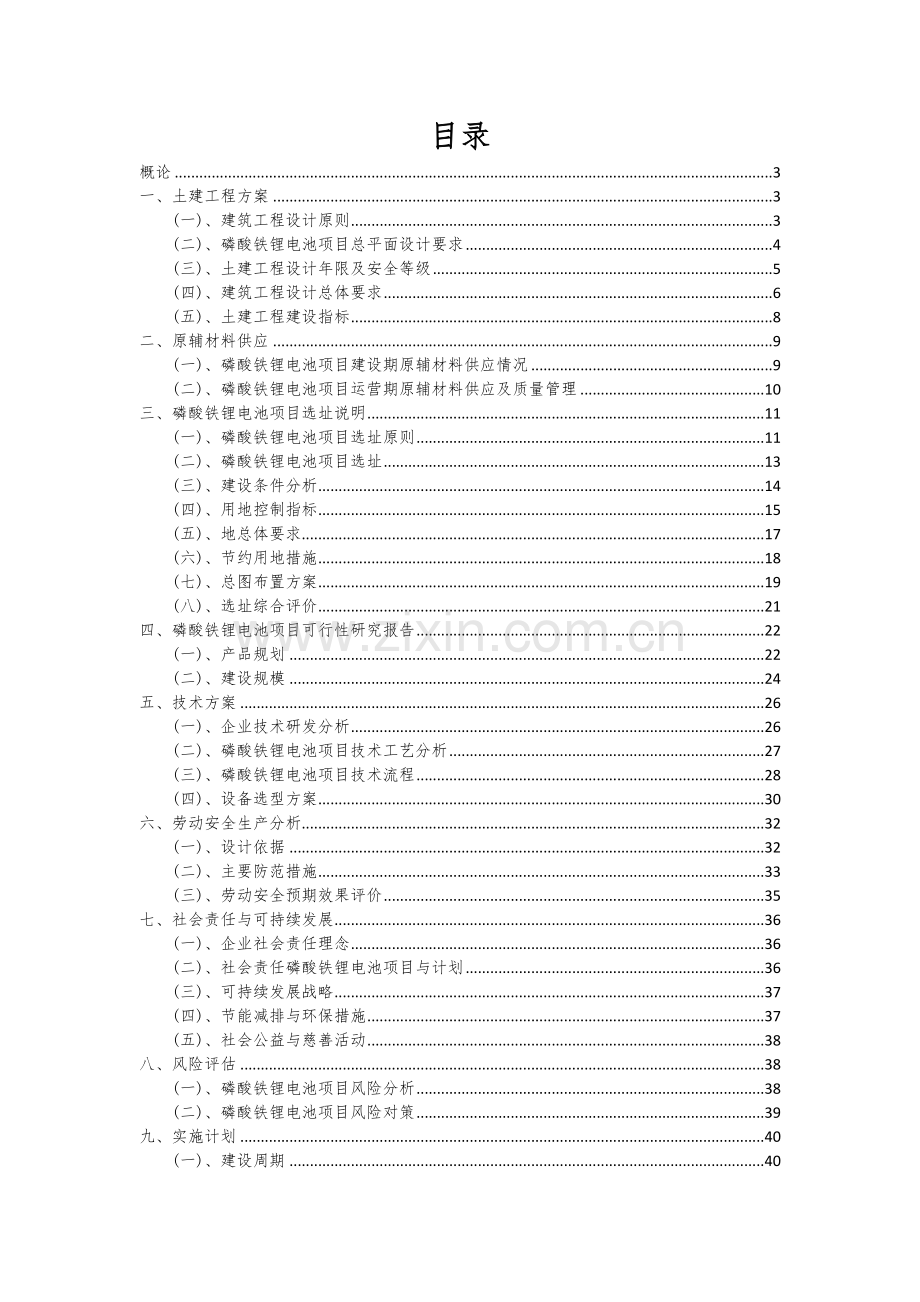 磷酸铁锂电池项目可行性研究报告.docx_第2页