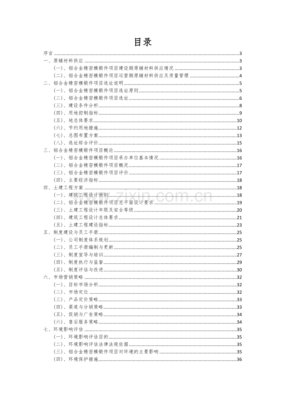 铝合金精密模锻件项目可行性分析报告.docx_第2页