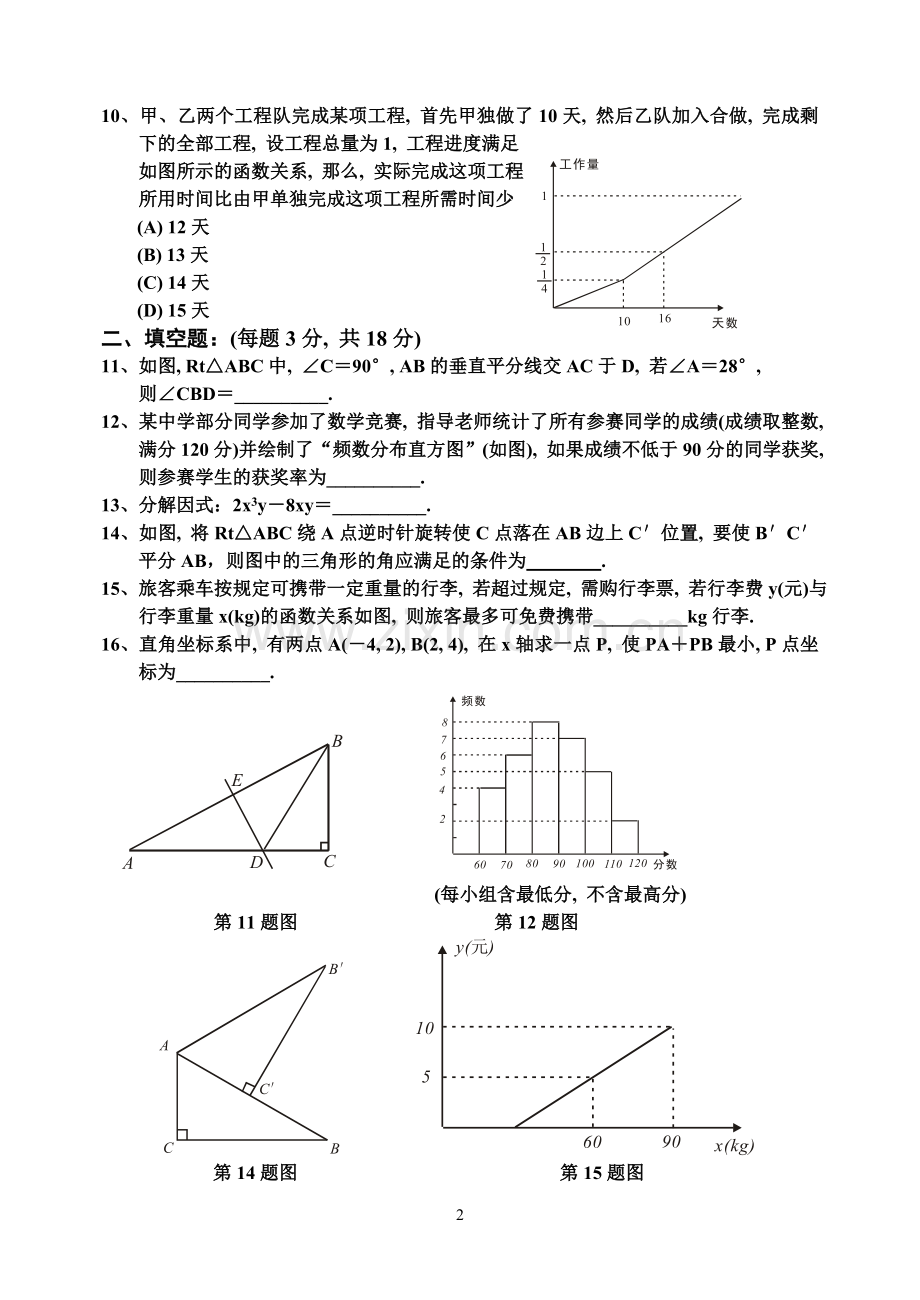 八年级期末数学模拟试卷.doc_第2页