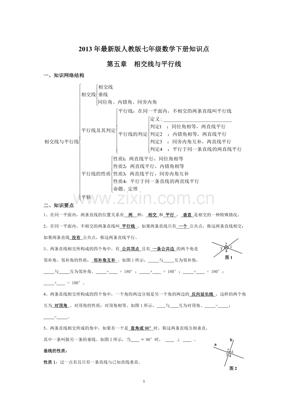 七年级数学下册知识点.doc_第1页