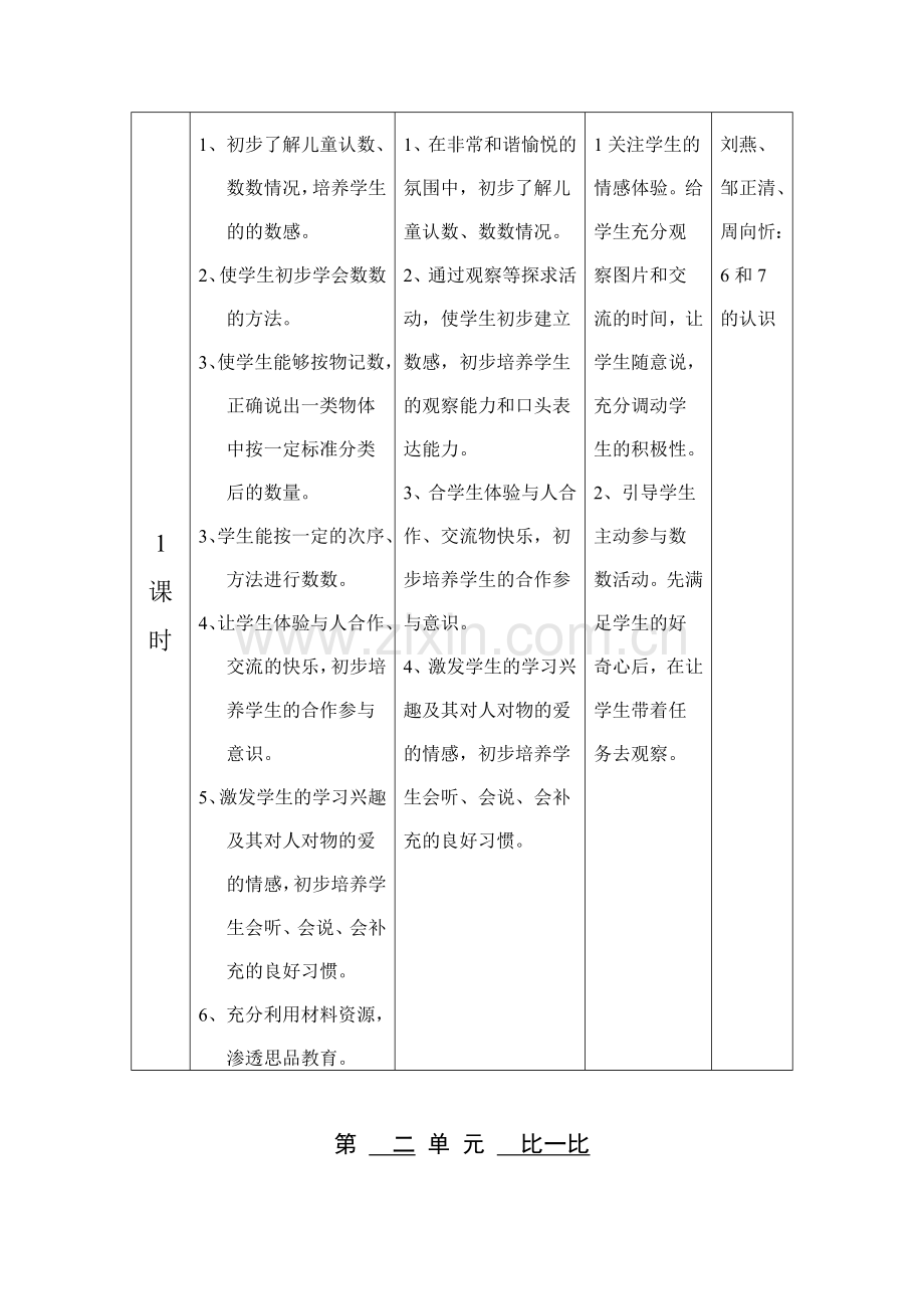 一年级上册数学教学计划和教案.doc_第3页