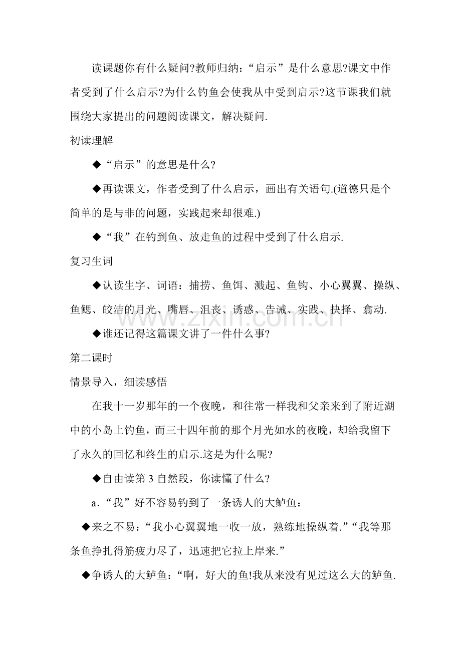 《钓鱼的启示》教学设计.doc_第2页