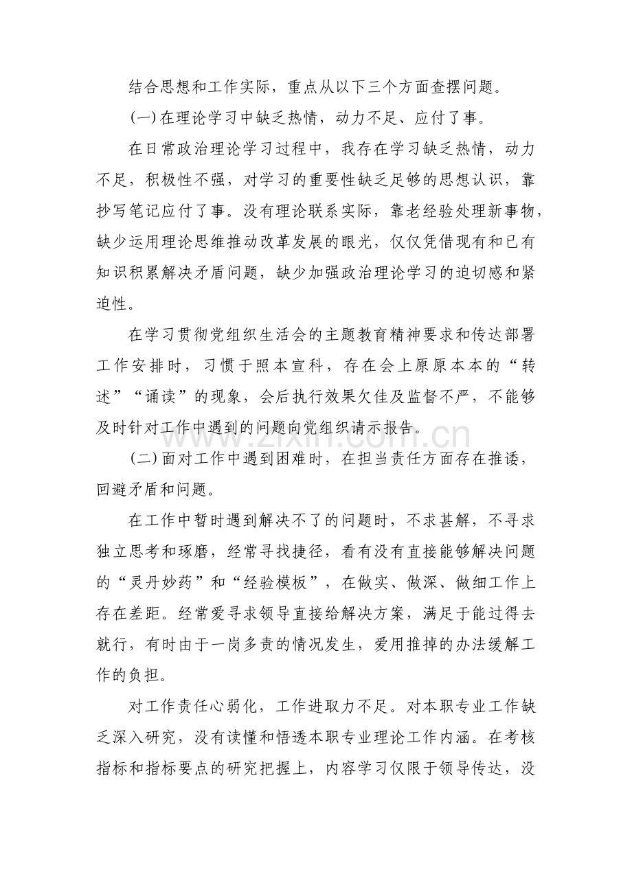 主题教育领导检视问题范文三篇.pdf_第2页