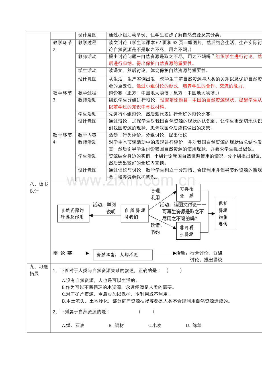 “自然资源的基本特征教学设计.doc_第2页