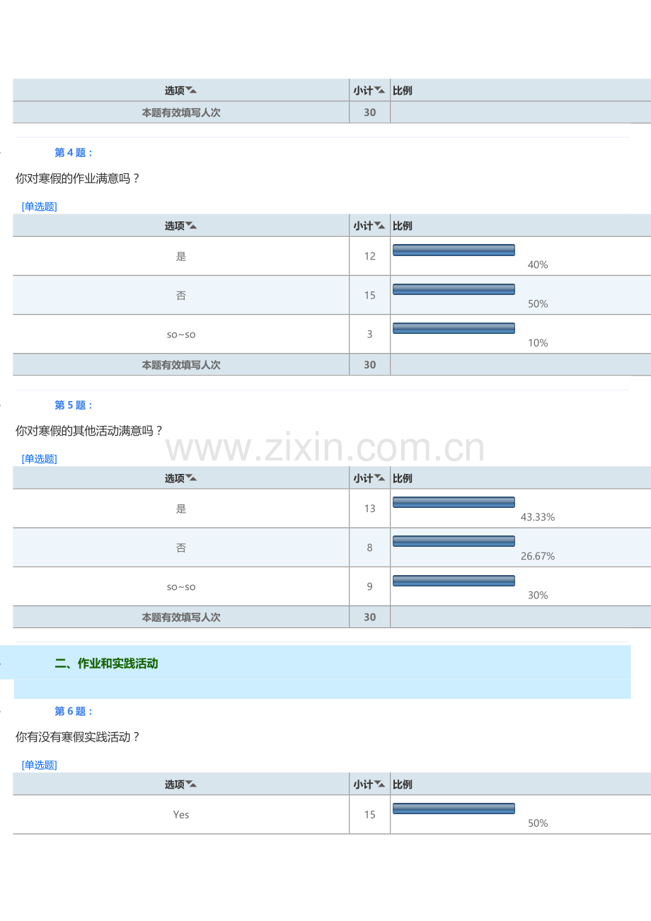 学生寒假生活问卷调查.doc_第2页