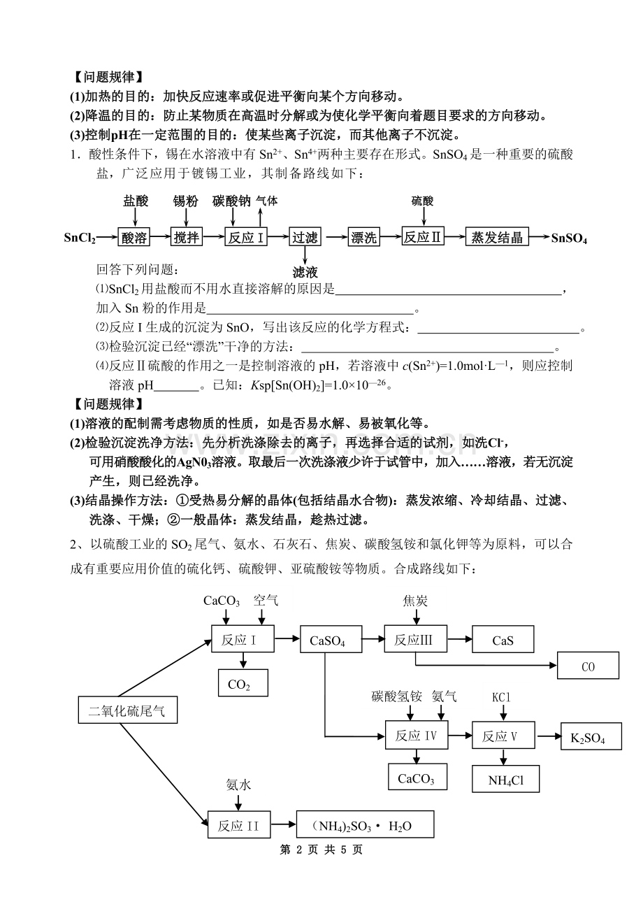 专题化学工艺流程专题.doc_第2页