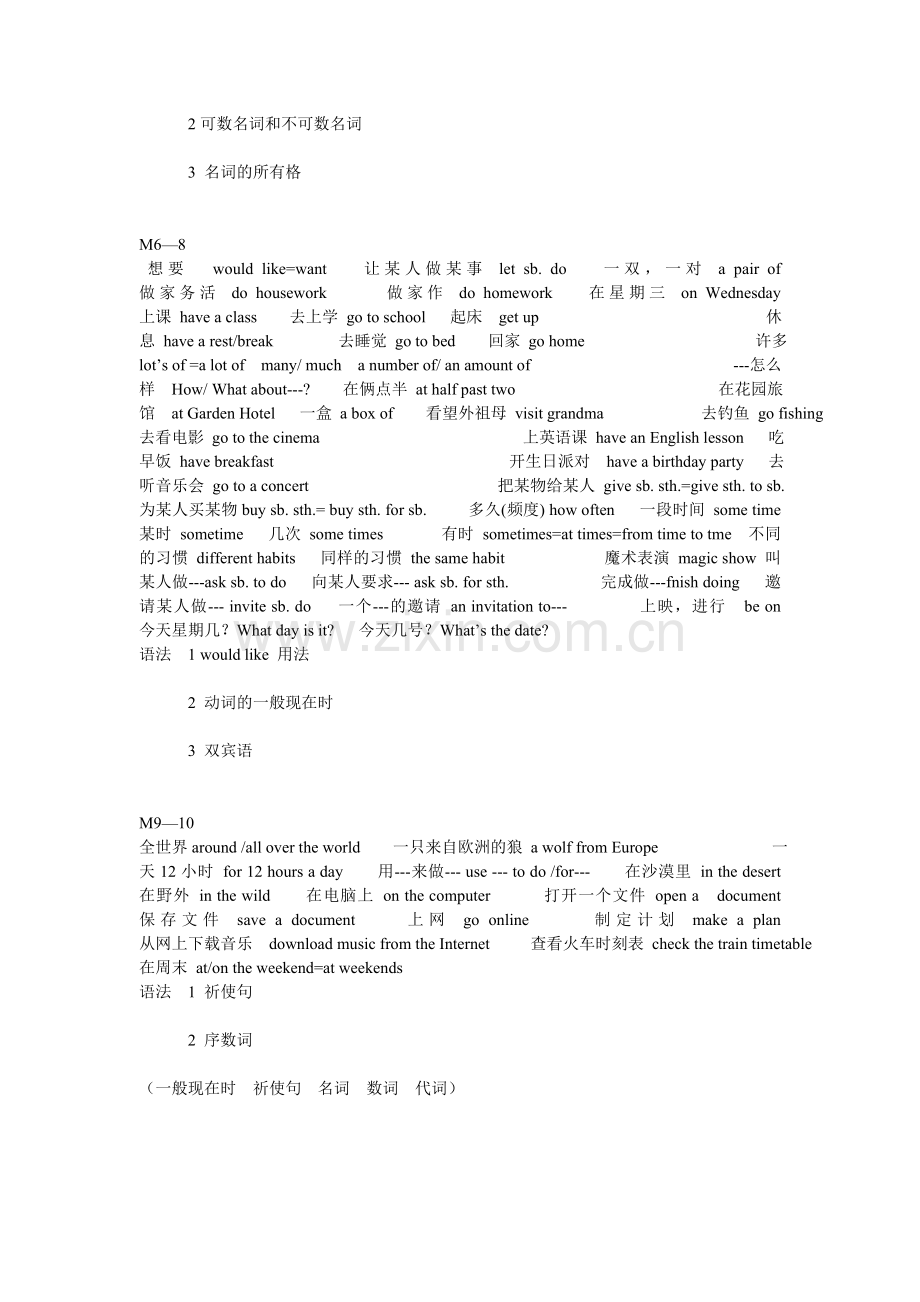 七年级上短语.doc_第2页