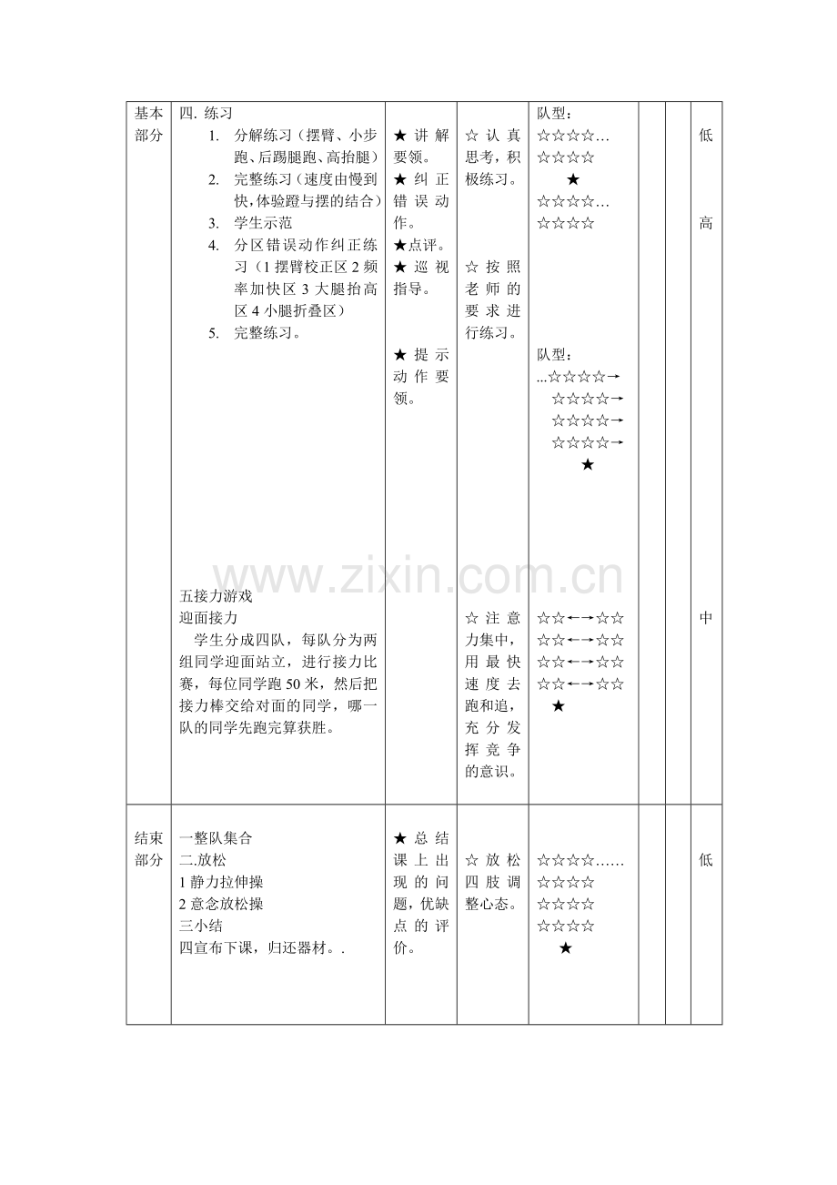 高一体育快速跑教案.doc_第2页