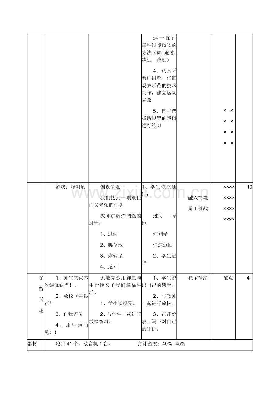 小学体育课教案___跑与游戏.doc_第3页