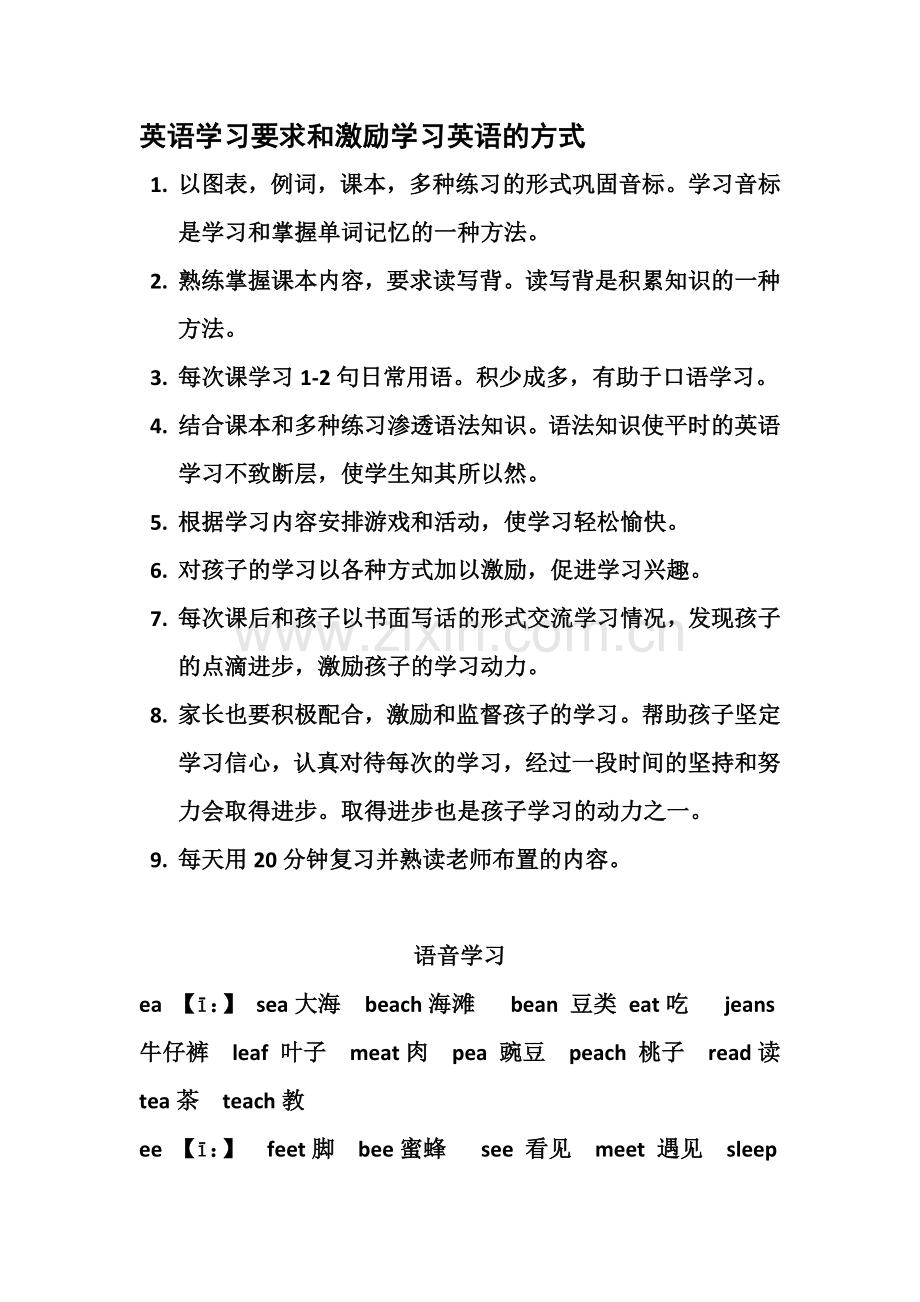 英语学习要求和激励学习英语的方式.docx_第1页