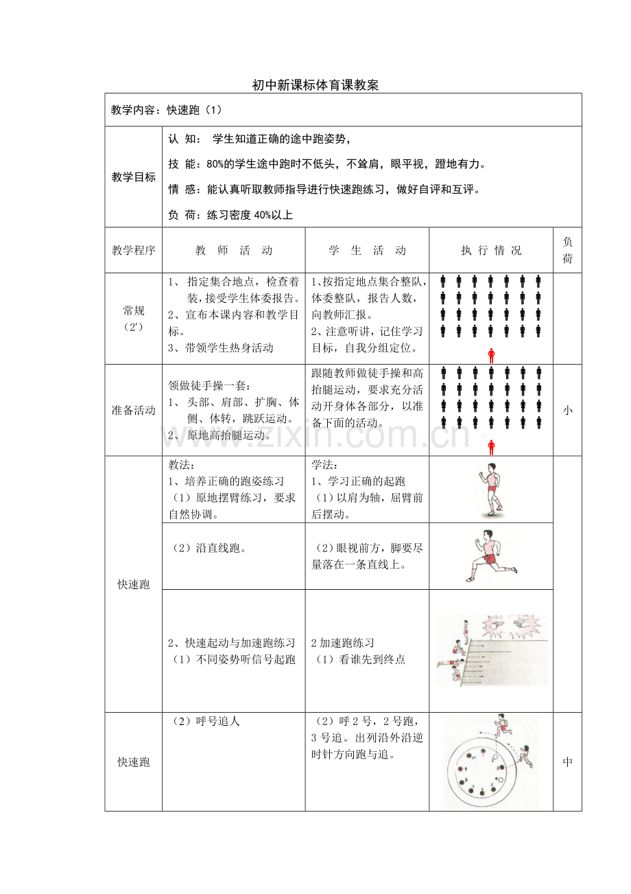 评课--初中新课标体育课教案.doc_第1页