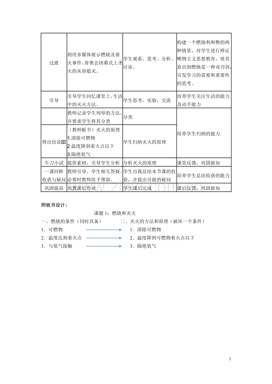 《燃烧与灭火》教案.doc_第3页