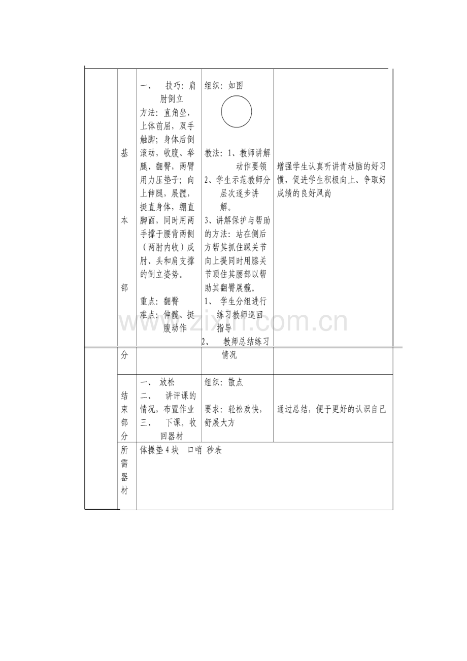 肩肘倒立教学设计与说课.doc_第2页