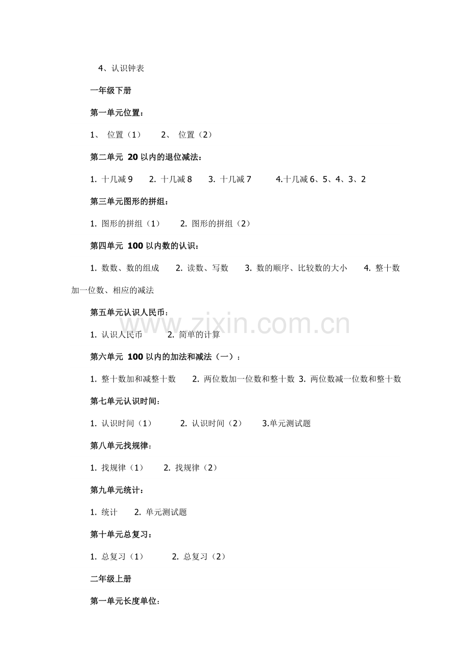 小学数学教材目录.doc_第2页