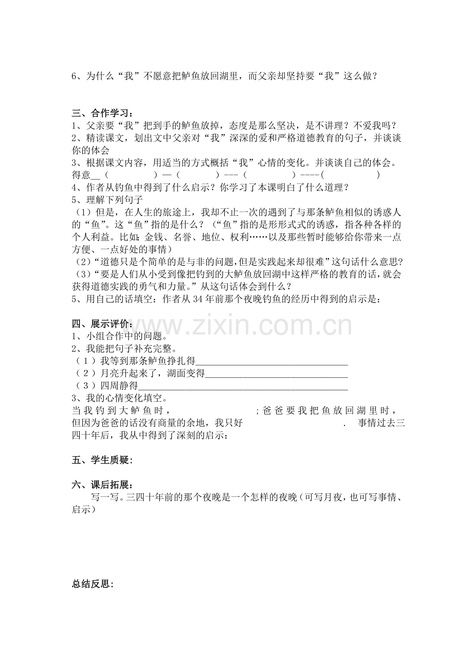 钓鱼的启示导学案.doc_第2页