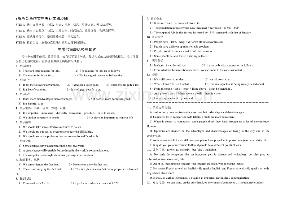 高考英语作文可引用的高频谚语格言名言.doc_第2页