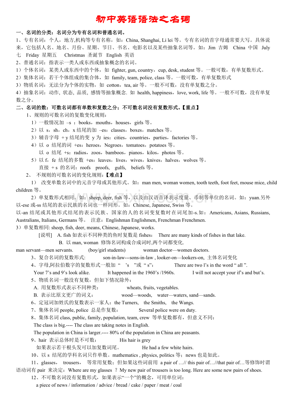 初中英语语法之名词.doc_第1页