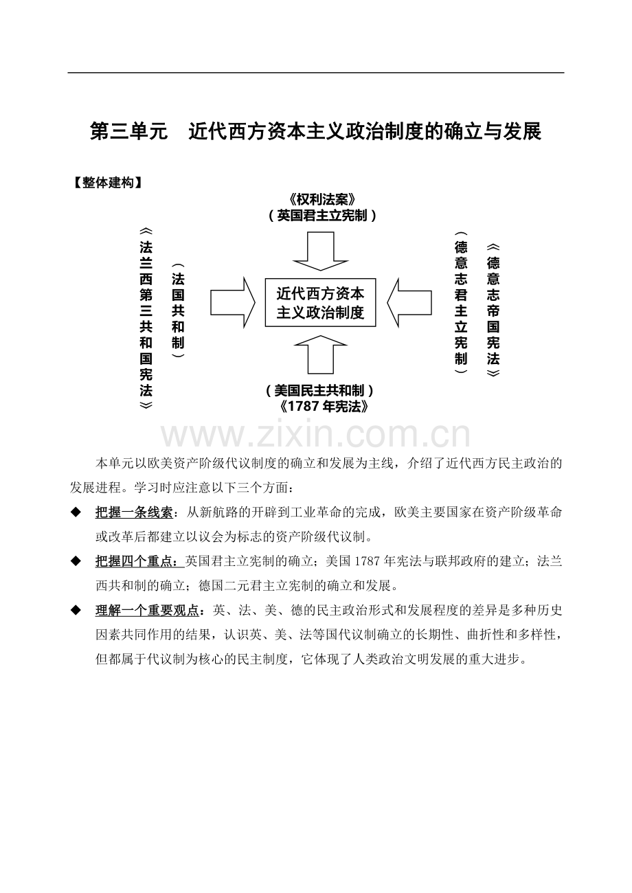 第三单元知识结构图.doc_第1页