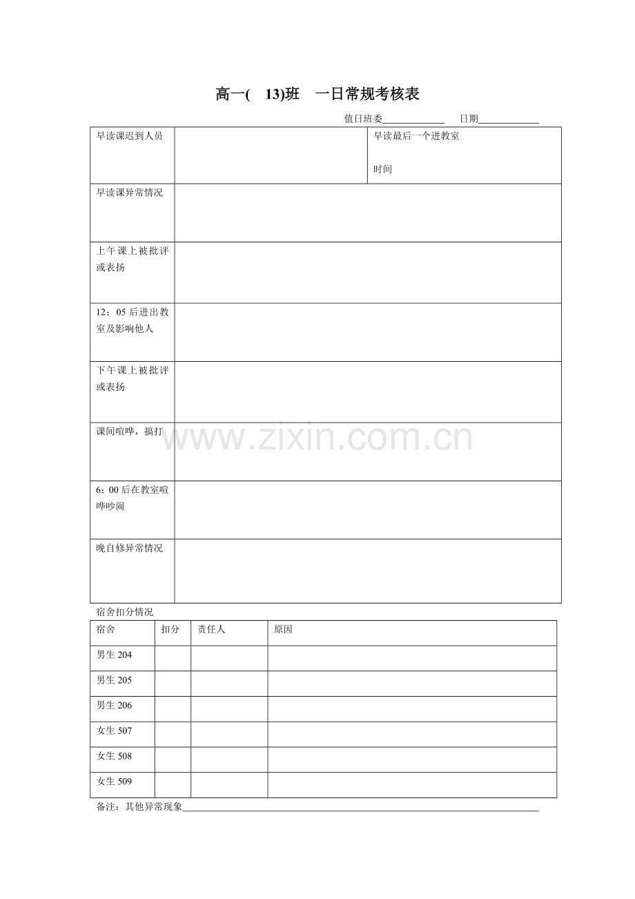 一日常规考核新.doc_第1页