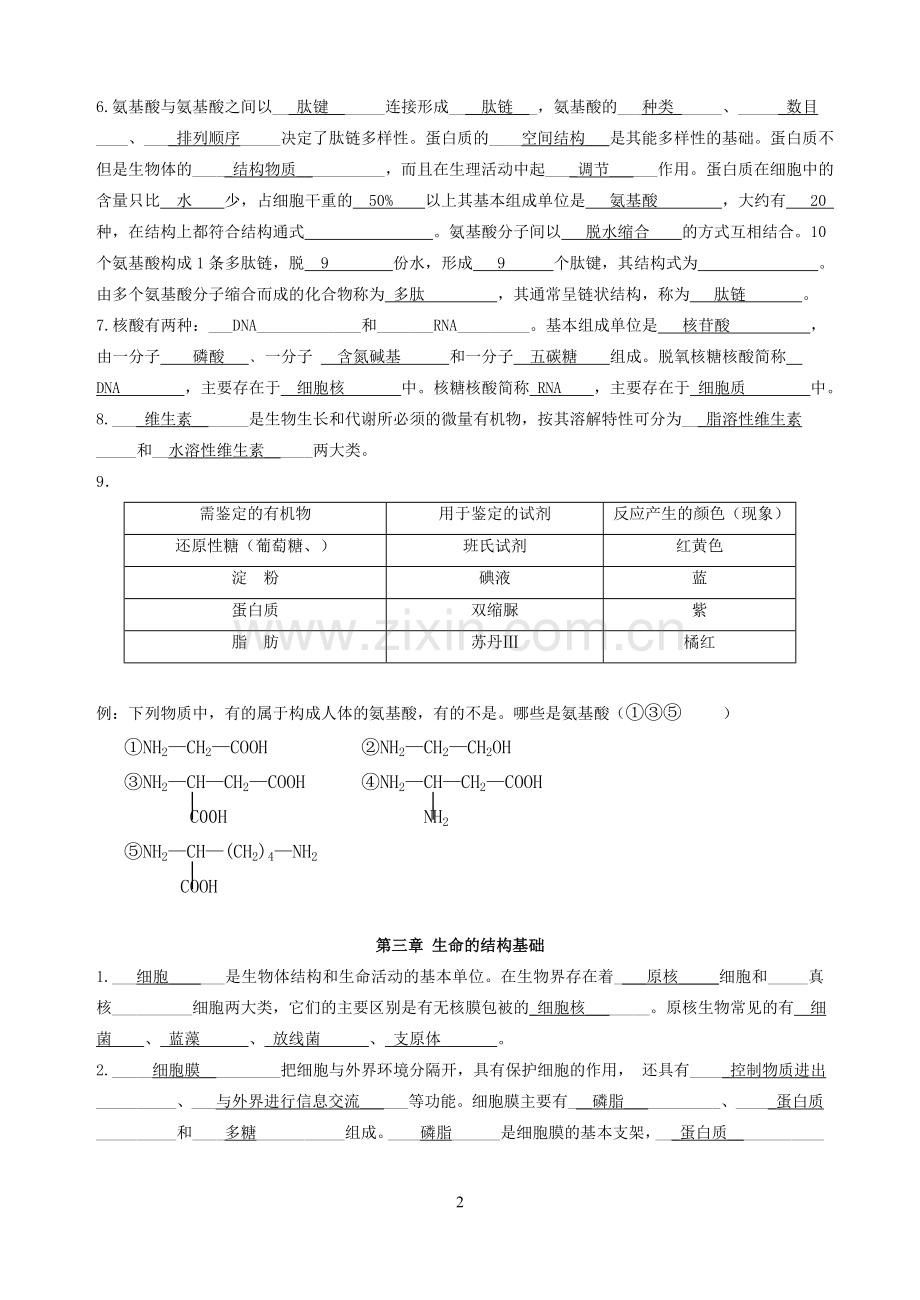 高中生物高考总复习资料.doc_第2页