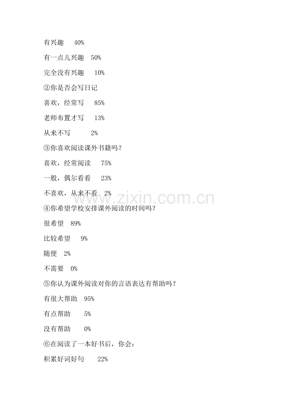 提升二年级学生写话能力方法的研究问卷调查.doc_第2页