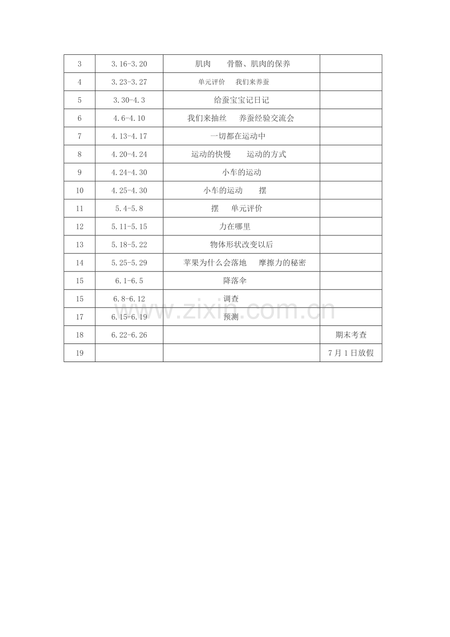 苏教版四年级下册科学教学计划.doc_第3页