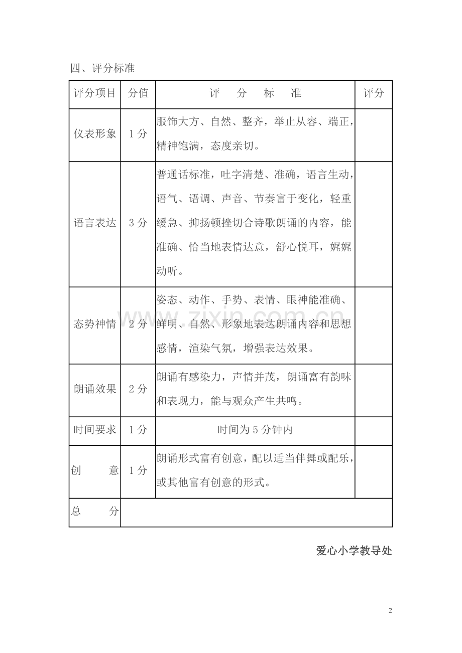 经典诗文诵读比赛评分标准.doc_第2页