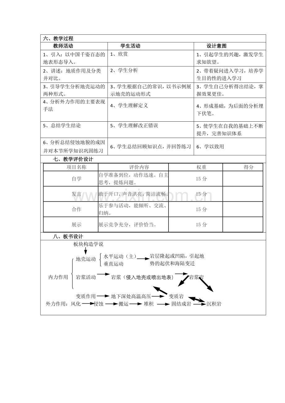 高中学科教学设计塑造地表形态.doc_第2页