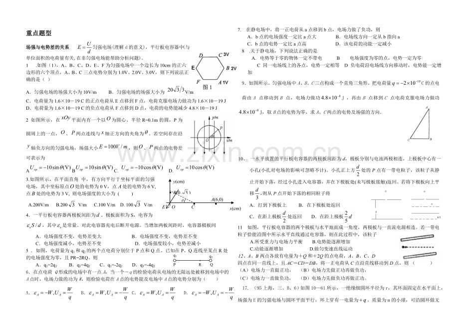 专题三静电场知识点总结.doc_第2页