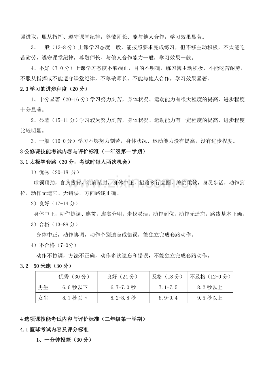 体育课程考核评价方案.doc_第2页