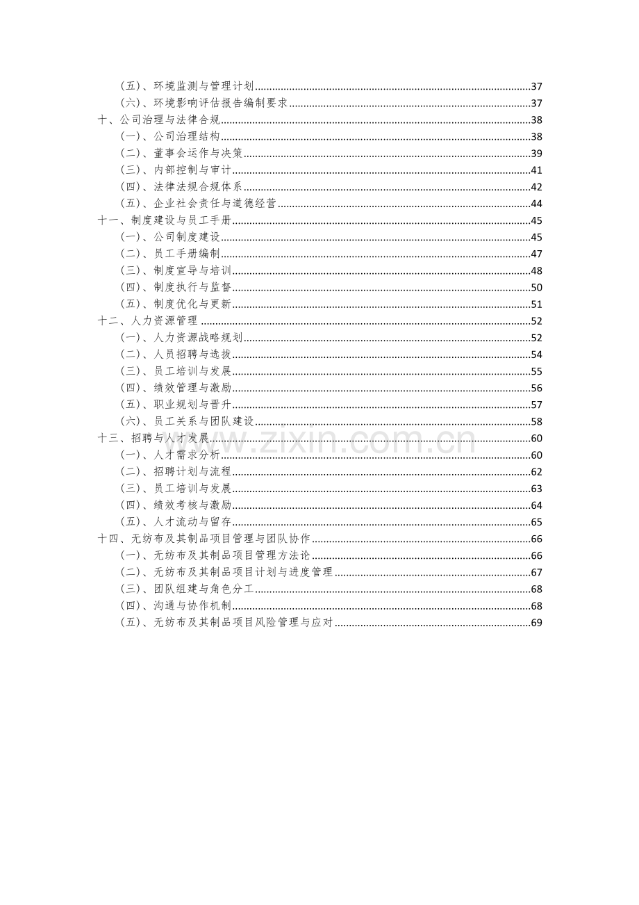 无纺布及其制品项目可行性研究报告.docx_第3页