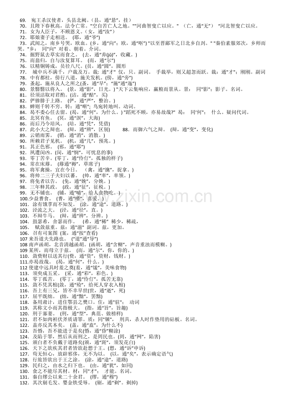 高中语文人教版文言文通假字大全.doc_第2页