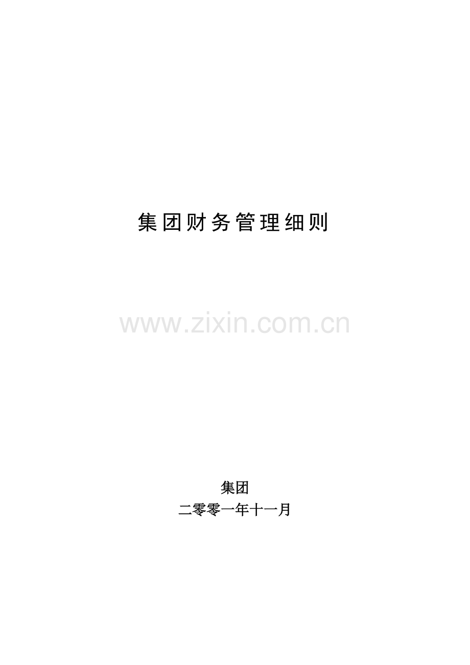 某超越集团财务管理细则.docx_第1页