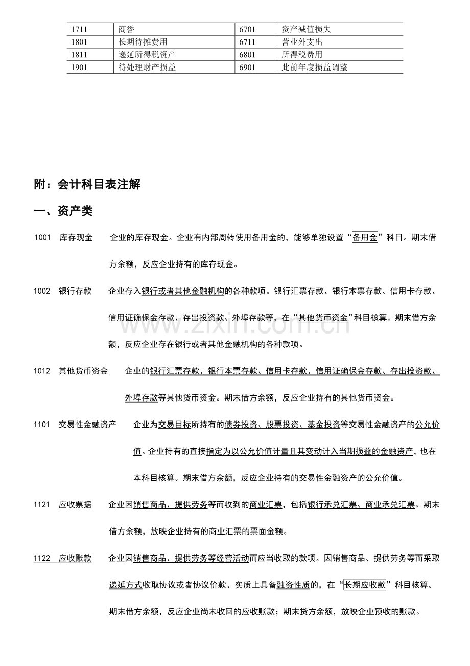 2024年新企业会计准则会计科目表.doc_第2页