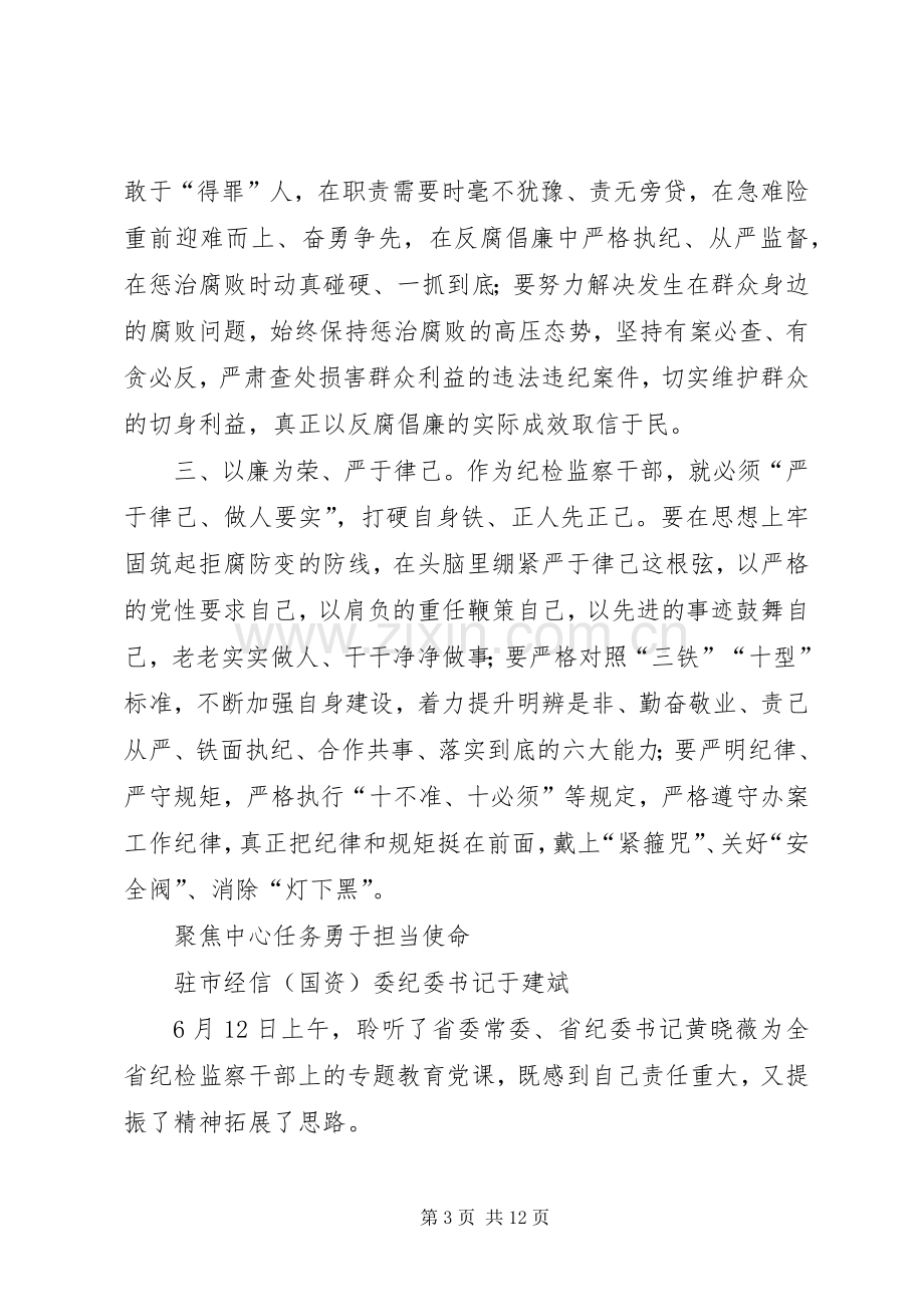 自觉践行三严三实做忠诚干净担当的纪检监察干部演讲范文.docx_第3页