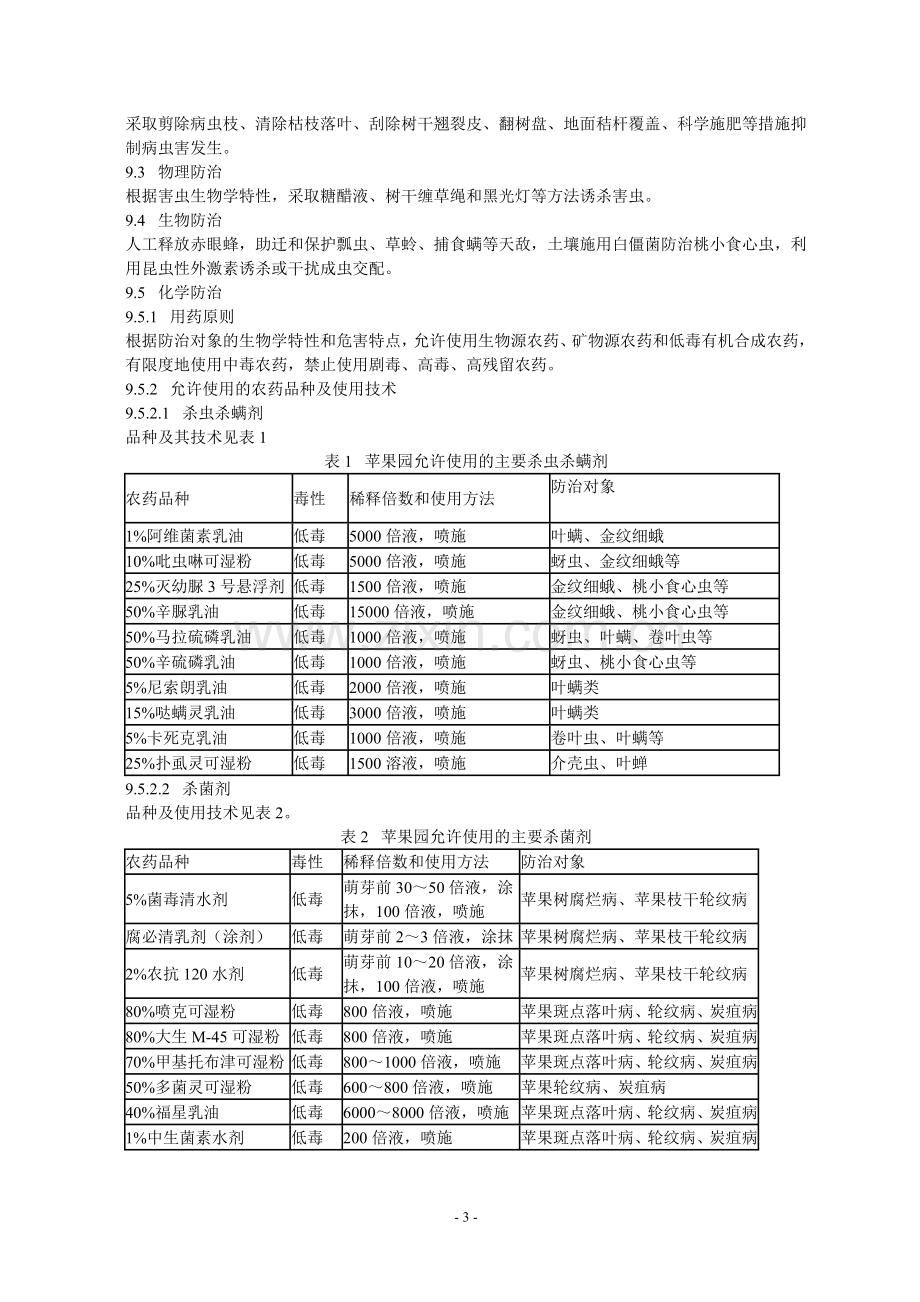 无公害苹果生产技术规程.doc_第3页