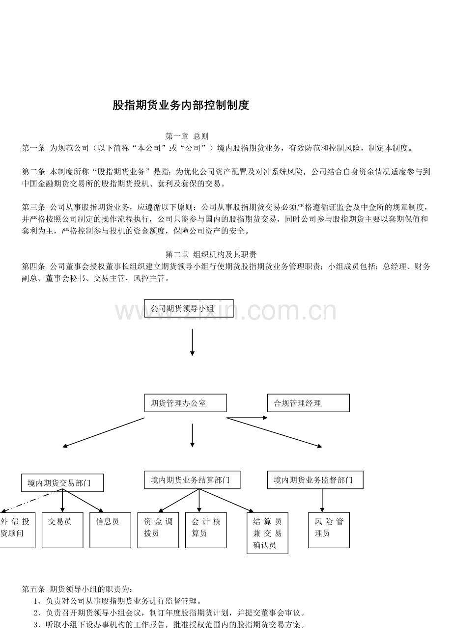 机构股指期货业务内部控制制度1.docx_第2页