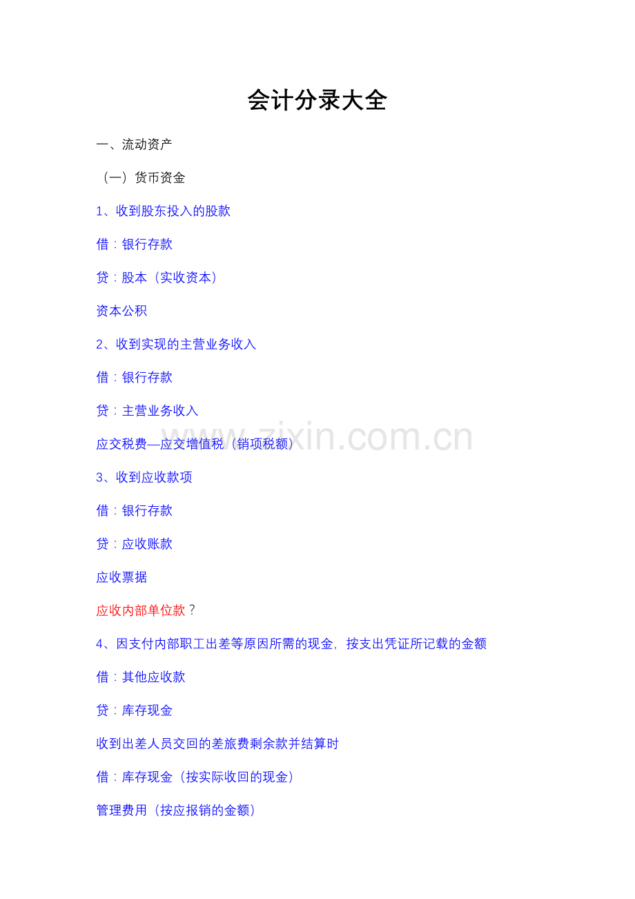 财务会计与管理知识分析记录大全.docx_第1页