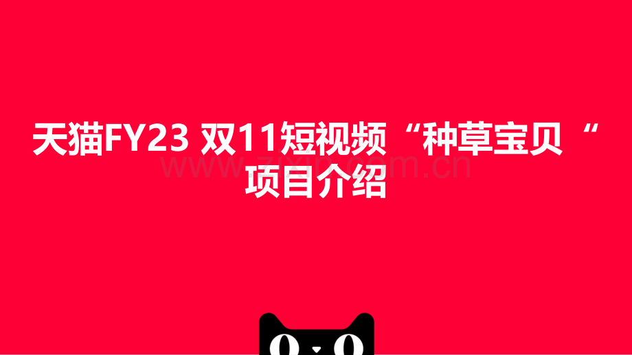 2022天猫双11短视频“种草宝贝“项目.pdf_第1页