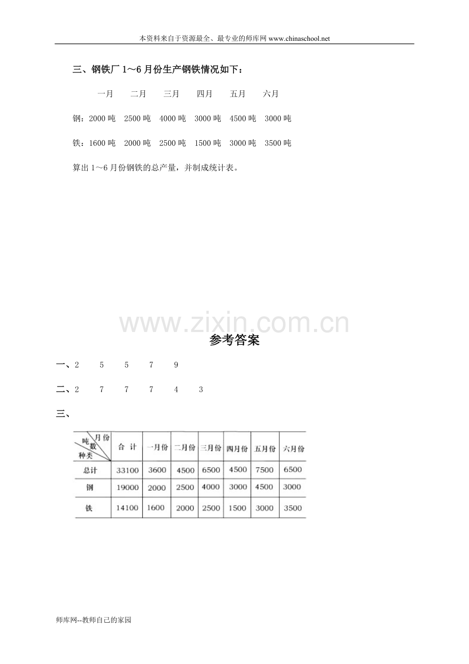 冀教版三年级数学下册第五单元测试题及答案B.doc_第2页