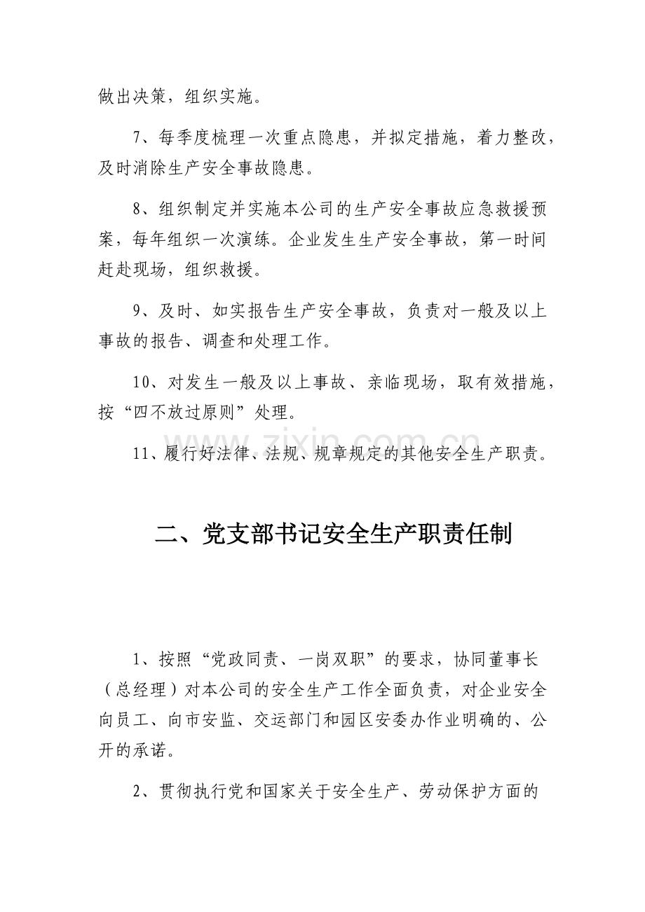 某公司各岗位安全生产责任制汇编.docx_第2页