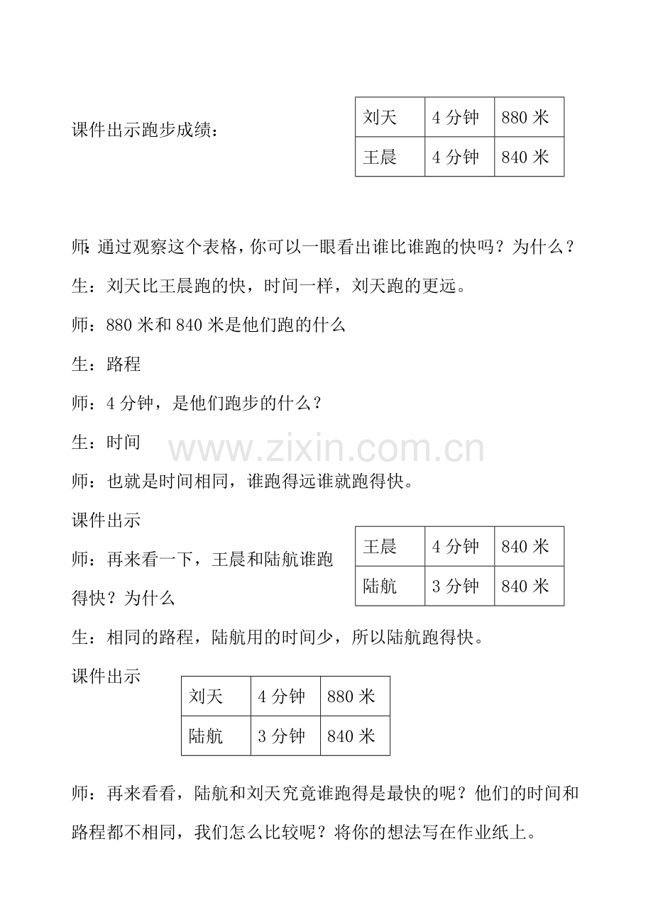 小学人教四年级数学速度-时间-路程-(3).doc_第3页